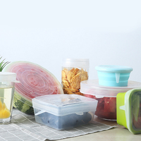 Couvre-aliments rectangulaires en silicone écologiques LEDUN, alternative réutilisable au film plastique