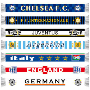 وشاح حريري مربع للرجال لتشجيع فرق كرة القدم مثل أرسنال/برشلونة/ريال مدريد مع شراشيب 2026 - Product Image 4