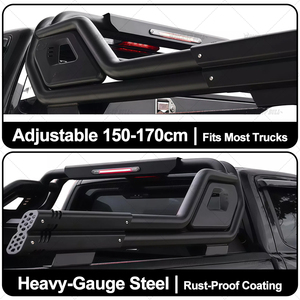 Barra Antivuelco Universal de Acero HM para Nissan NP300, Ranger, Hilux Vigo Revo Rocco, Dmax, Hamer, Triton y Vehículos <span class=keywords><strong>Pick</strong></span>-up - Product Image 5