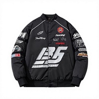 Blouson Bomber Homme Décontracté Vintage Teint Uni Style Hip-hop Urbain Américain Grande Taille Automne Hiver