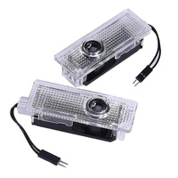 Feux de voiture 3D à effet fantôme, projecteurs LED de bienvenue pour portières de voiture Mini R55 R61 2011-2014