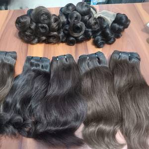 Virgen sin procesar cutícula alineada Temple Hair Weave Straight Style Raw Indian Extensiones de cabello humano Cabello natural - Product Image 5