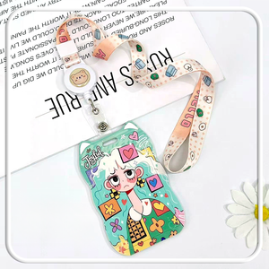 ขายตรงจากโรงงาน ที่ใส่บัตรนักเรียนลายสาวน่ารัก พิมพ์ลายตามสั่ง  แบบพลาสติกยืดหดได้ สำหรับใส่บัตรเข้ามหาวิทยาลัย พร้อมช่องใส่รูป - Product Image 6