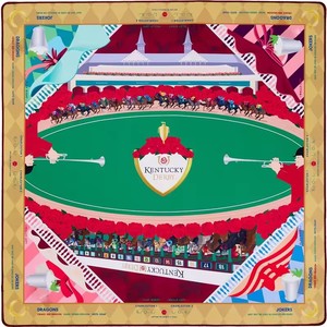 Tapis de Mahjong américain Chinoiserie Paon Vert, motif Lotus, antidérapant, imperméable, en caoutchouc, pour 4 joueurs, règles de <span class=keywords><strong>poker</strong></span> Charleston - Product Image 6