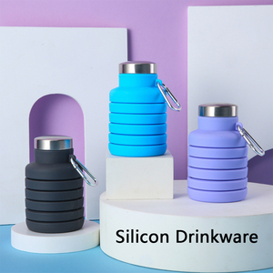 Mug pliable en silicone de qualité alimentaire avec option couvercle - Product Image 6