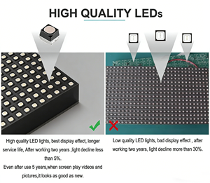 Pantalla LED para Exteriores P3.91 500x500, Resistente al Agua, de Alto Brillo, para Alquiler, Ideal para Escenarios y Partidos de Fútbol en Vivo - Product Image 3