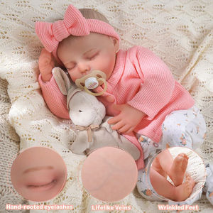 Babeside Twinnie 17 ''<span class=keywords><strong>Reborn</strong></span> Baby Doll 43cm Adorables poupées endormies Fermer les yeux <span class=keywords><strong>Reborn</strong></span> Baby Dolls - Product Image 2