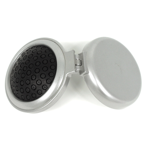 Pettine per capelli in plastica pettine tascabile tondo pieghevole vintage con specchio - Product Image 5