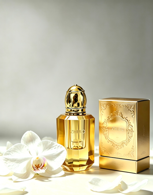 Luxury Crystal Glass Essence Bottle 12ml Refillable Screw Cap Cosmetic Packaging
