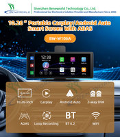 Écran tactile Carplay 10,26'' avec fonction d'enregistrement d'écran Android Auto alimenté par l'IA pour voiture universelle