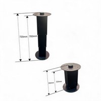 Pieds de table pneumatiques multifonctions Carriage |   Pieds de levage réglables pour conversion de camping-car à assise opposée