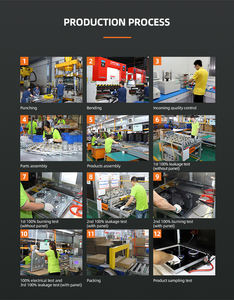 Plaques de cuisson multiples Céramique noire Verre à gaz et plaque vitrocéramique 4 brûleurs Cuisinière électrique à gaz - Product Image 5