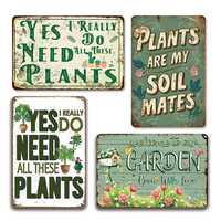Placa Metálica Vintage para Jardín, Decoración de Jardín con Frase 'Relax, Siente el Sol, Habla con Dios', Letrero Decorativo para Jardinería