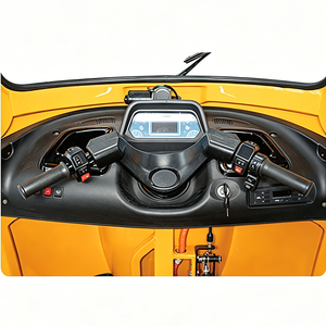 Auto-rickshaw à 3 roues, tricycle électrique Bajaj, 2 rangées de sièges, Tuk Tuk, moteur PMSM à bobines plates, économie d'énergie de 30% à 50% - Product Image 6