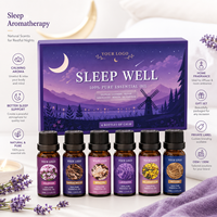 Ensemble cadeau d'huiles essentielles de qualité supérieure, 100% naturelles, de qualité thérapeutique, pour bien dormir, pour le soin de la peau du visage et du corps, relaxation