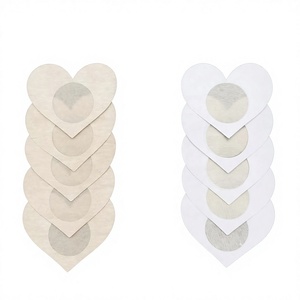 HOORAY Disposable Spandex/Cotton Nipple Satin Cloth Nipple <strong>Sticker</strong> Anti-Glare Adhesive <strong>Boob</strong> <strong>Sticker</strong> Anti-Bump Chest <strong>Stickers</strong> - Product Image 1