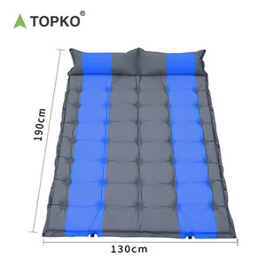 Topko colchão de ar inflável dobrável, venda quente e confortável ao ar livre, acampamento, dormir, ar livre