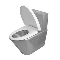 WC monobloc en acier inoxydable 304, toilettes de prison