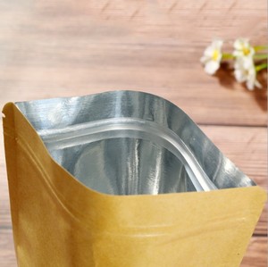 Túi Giấy <span class=keywords><strong>Kraft</strong></span> Túi Đứng Lên Cà Phê Thực Phẩm Zip Khóa Bao Bì Với Cửa Sổ - Product Image 6