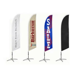 カスタム印刷旗車のディーラー旗競争のための販促用ナイフ旗