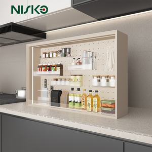 Nouveau 2026 NISKO <span class=keywords><strong>Meuble</strong></span> de rangement <span class=keywords><strong>haut</strong></span> de gamme pour comptoir de <span class=keywords><strong>cuisine</strong></span>, pour maison et villa, pour assaisonnements, couverts et vaisselle - Product Image 4