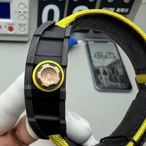 Montre mécanique à tourbillon creux en fibre de carbone 12-01, montre de sport de luxe de créateur, montre pour homme de haute qualité - Product Image 3