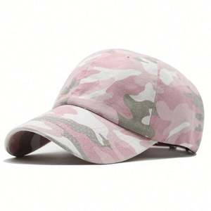 Casquette de sport imprimée camouflage colorée à 6 panneaux pour femmes et hommes - Product Image 4