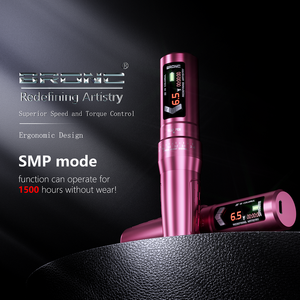 BRONC SIREN 2 pièces batterie Machine à tatouer sans fil stylo sans fil à course réglable pour SMP et <span class=keywords><strong>tatouage</strong></span> - Product Image 5