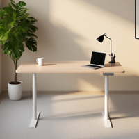 Bureau Ergonomique Moderne en Métal à Hauteur Réglable Électrique à 3 Niveaux avec Double Moteur, Robuste et Conçu pour la Maison, le Bureau et l'Étude