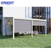 Toldo de Policarbonato para Balcón, Cubierta Impermeable de Aluminio para Patio Exterior, Protección Contra la Lluvia