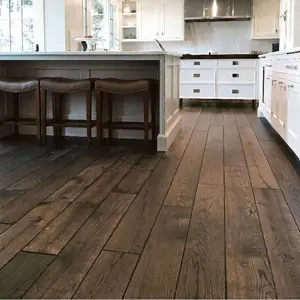 Engineered Distressed Vintage Golden Oak 190mm x 15/4mm Handscraped Wood Flooring