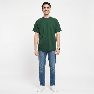 Camisetas de Manga Corta de Alta Calidad, 100% Algodón, Cuello Redondo, Corte Regular, Transpirables, para Fitness y Jogging, Venta al Por Mayor - Product Image 1