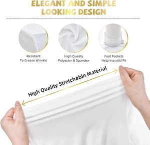 Phong cách bò in được trang bị hình chữ nhật Khăn trải bàn 6 ft Spandex bảng bìa cho đám cưới tiệc chiêu đãi và các sự kiện bên - Product Image 6