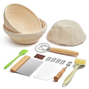<span class=keywords><strong>Pains</strong></span> de levain en acier inoxydable pour la fermentation du pain, modèle BK008, ovale et rond - Product Image 1