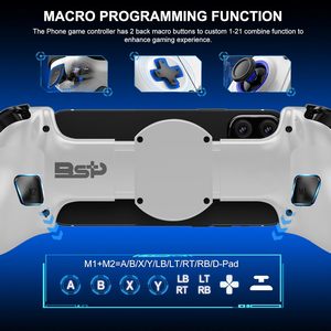 Controlador de Juegos Móvil Telescópico Yo BSP-D11 con Luz RGB, Gamepad Extensible para Teléfono, Compatible con Android, iOS, P3, P4 y Switch - Product Image 3