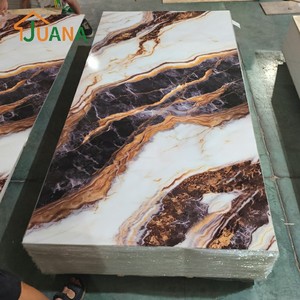 Panneaux muraux en PVC imitation marbre, légers, imperméables, en <span class=keywords><strong>ardoise</strong></span> de carbone, 1220x2440 mm, Chine - Product Image 3
