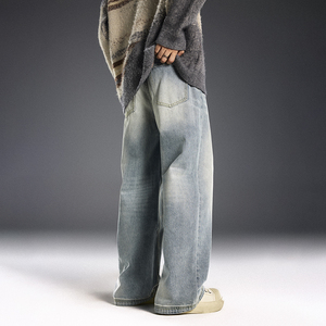 Jeans in Denim 100% Cotone Stile Americano RTS, Alta Qualità, Vestibilità Skinny Vintage per Uomo, Traspiranti ed Ecologici, Design Y2K - Product Image 5