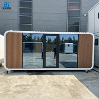 Maisonnette Apple Cabin de 40 pieds, préfabriquée, extensible, type capsule, pour jardins, hôtels, complexes hôteliers, design moderne et créatif
