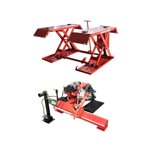 Elevador de tijera eléctrico ultrafino de 1800MM 5T 4000kg elevador hidráulico de un cilindro CHENTUO CT605 - Product Image 1