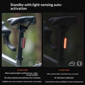 Luz de Freno Magnética Inteligente con Energía Solar para Bicicleta de Montaña y Bicicleta de Carretera, Luz Trasera para Ciclismo Nocturno - Product Image 4