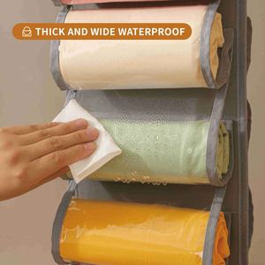 Household Multifunctional <b>Hanging</b> Bag Multi Grid <b>Wall</b> Mounted Dormitory Clothes <b>Storage</b> Door Yoga <b>Hanging</b> Bag - Product Image 4