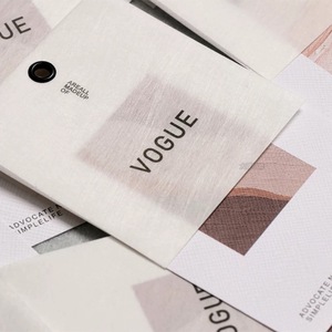 Bajo MOQ Custom Private Brand Logo Swing Tags Etiquetas de tamaño de ropa de papel y etiquetas de precio de venta para bolsos y zapatos - Product Image 4