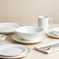 Bol à soupe en porcelaine à large ouverture, bol à pâtes en céramique à parois inclinées, pour hôtels, restaurants, traiteurs, vente en gros
