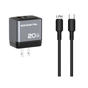 <span class=keywords><strong>Cargador</strong></span> Somostel con Cable SMS-Q95 PD+ QC3.0 20W <span class=keywords><strong>Cargador</strong></span> Súper Rápido + Cable PD para <span class=keywords><strong>SAMSUNG</strong></span> para XIAOMI para HUAWEI - Product Image 4