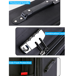 Fabbrica OEM Logo bagaglio <span class=keywords><strong>in</strong></span> <span class=keywords><strong>tessuto</strong></span> morbido di alta qualità grande panno valigia da viaggio con Spinner Caster - Product Image 4