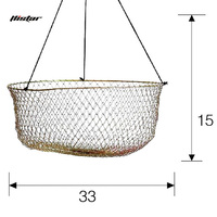 Cesta de Pesca Metálica, Trampa para Cangrejos y Langostas, Gran Capacidad 3315T HASIDA, Accesorios de Pesca para Ríos, Lagos y Arroyos