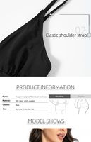 Lekvrije menstruatiebadkleding voor vrouwen, 4-laags herbruikbaar, met verstelbare bandjes, buikcontrole, op maat gemaakte OEM groothandel