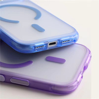 Coque de téléphone magnétique antichoc originale Candy Color Border pour iPhone 18 Pro 17 Pro 17 Pro Max 16 Pro, coque rigide mate