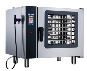 Horno de Convección <span class=keywords><strong>y</strong></span> Vapor para Panadería, Equipo de Cocina Comercial con Certificación CE OEM, 220V 380V, 6 Bandejas para Hornear - Product Image 1