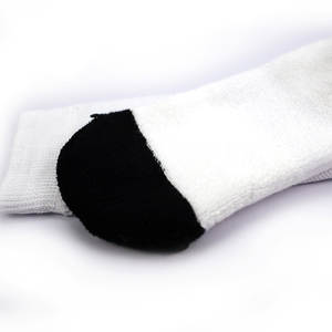 Chaussettes personnalisées avec logo imprimé, chaussettes vierges <span class=keywords><strong>sans</strong></span> <span class=keywords><strong>couture</strong></span> à sublimation numérique 360, chaussettes imprimées en 3D pour femmes, chaussettes mi-hautes - Product Image 6